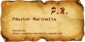 Pásztor Marinella névjegykártya